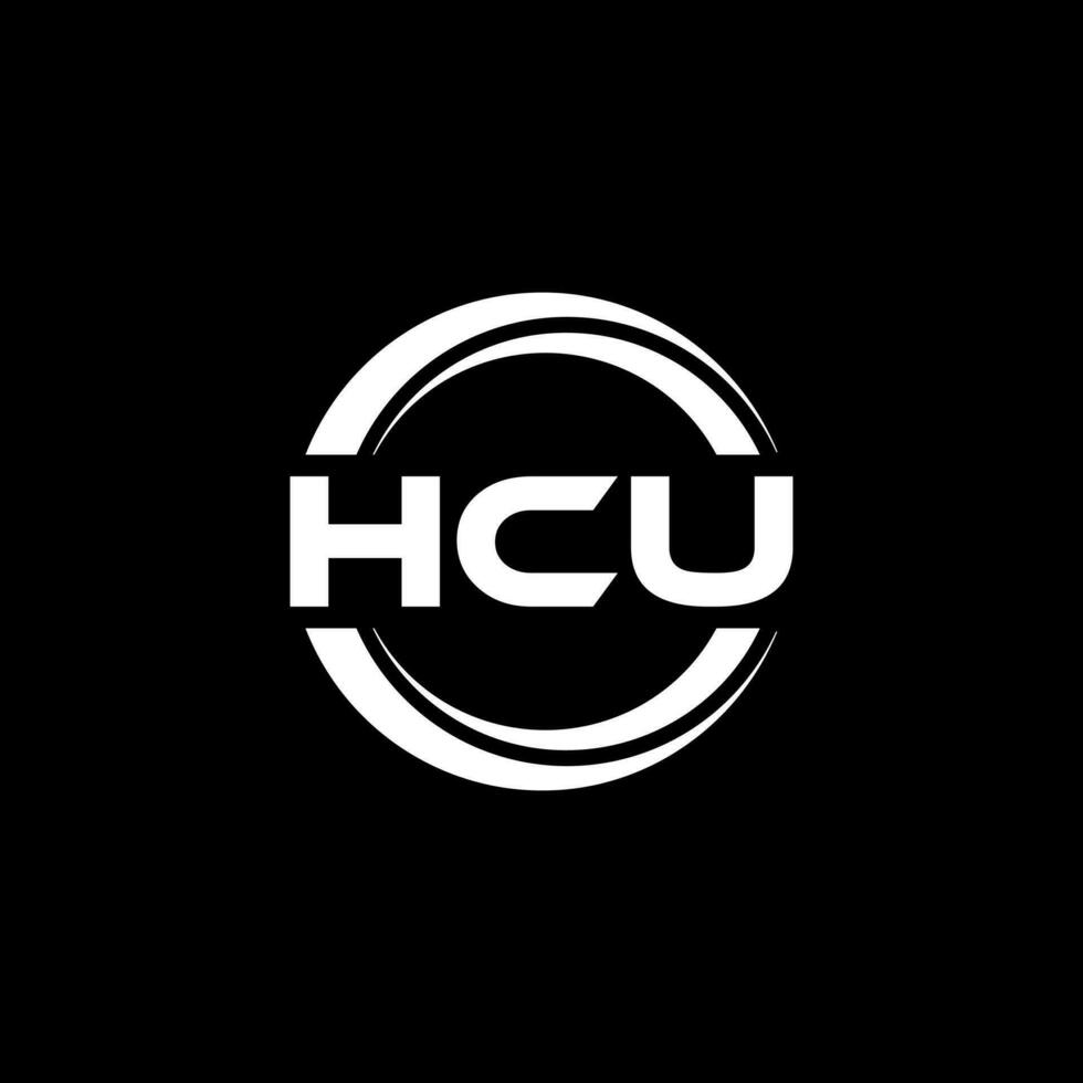 hcu logo ontwerp, inspiratie voor een uniek identiteit. modern elegantie en creatief ontwerp. watermerk uw succes met de opvallend deze logo. vector