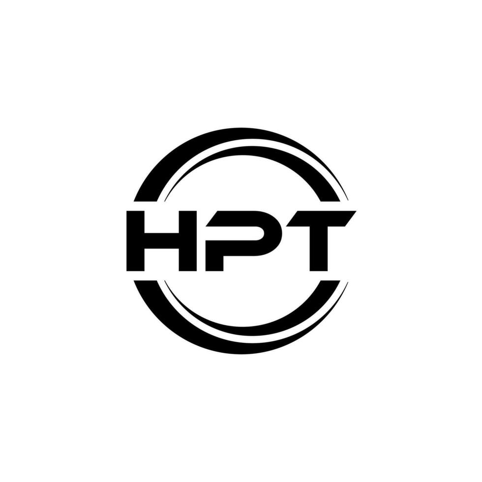 hpt logo ontwerp, inspiratie voor een uniek identiteit. modern elegantie en creatief ontwerp. watermerk uw succes met de opvallend deze logo. vector