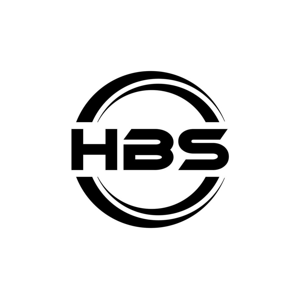 hbs logo ontwerp, inspiratie voor een uniek identiteit. modern elegantie en creatief ontwerp. watermerk uw succes met de opvallend deze logo. vector