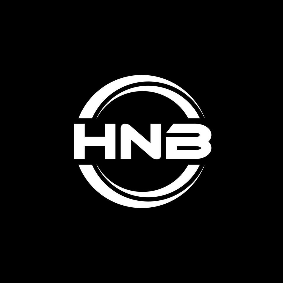 hnb logo ontwerp, inspiratie voor een uniek identiteit. modern elegantie en creatief ontwerp. watermerk uw succes met de opvallend deze logo. vector