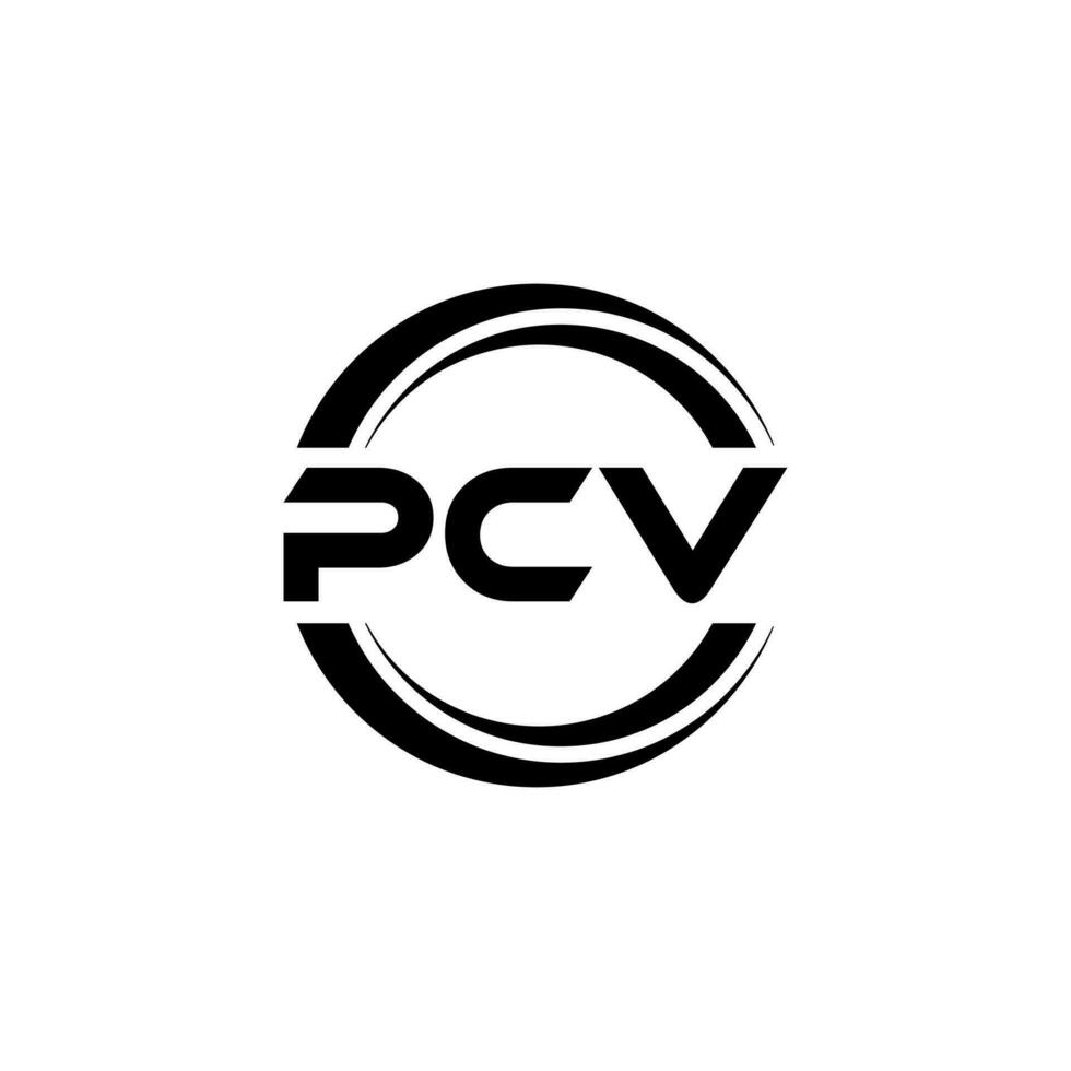 pcv logo ontwerp, inspiratie voor een uniek identiteit. modern elegantie en creatief ontwerp. watermerk uw succes met de opvallend deze logo. vector