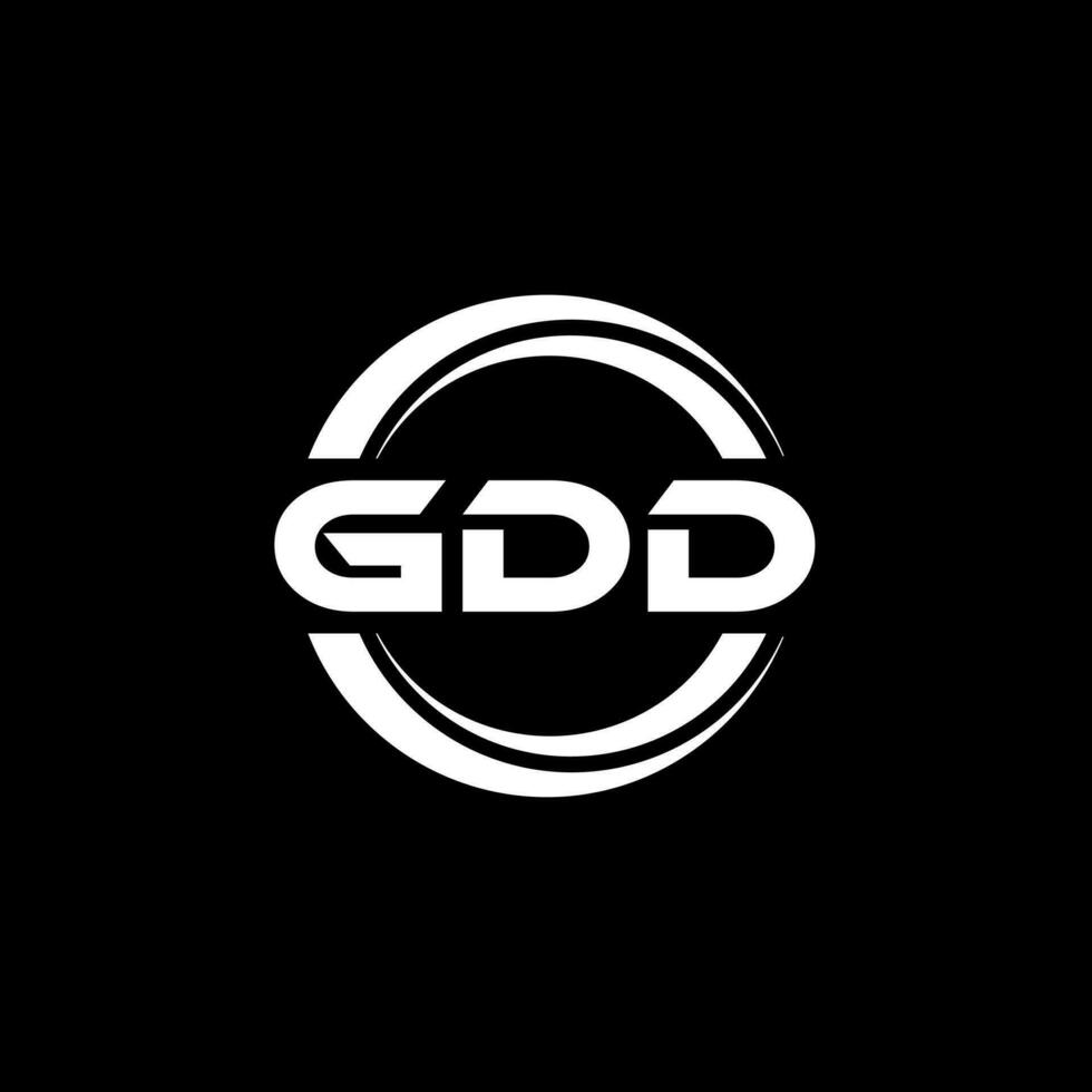 gdd logo ontwerp, inspiratie voor een uniek identiteit. modern elegantie en creatief ontwerp. watermerk uw succes met de opvallend deze logo. vector