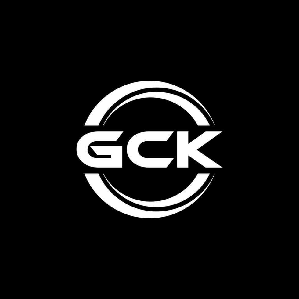 gck logo ontwerp, inspiratie voor een uniek identiteit. modern elegantie en creatief ontwerp. watermerk uw succes met de opvallend deze logo. vector