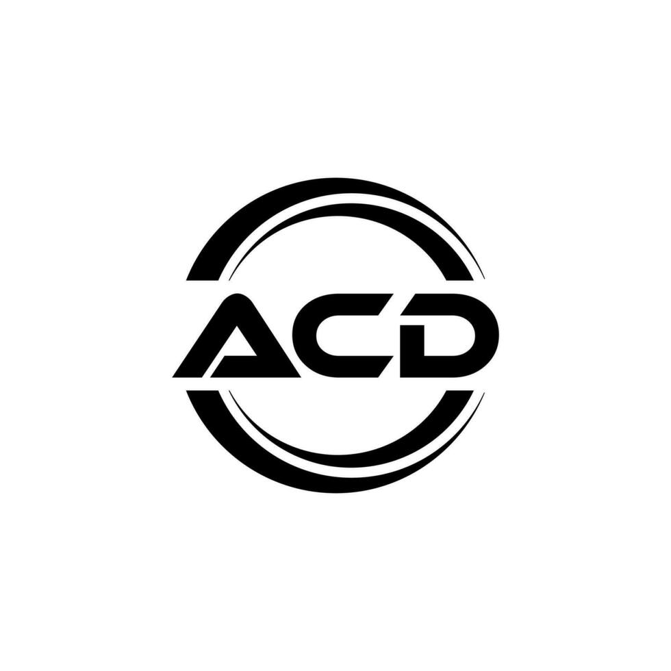 acd logo ontwerp, inspiratie voor een uniek identiteit. modern elegantie en creatief ontwerp. watermerk uw succes met de opvallend deze logo. vector
