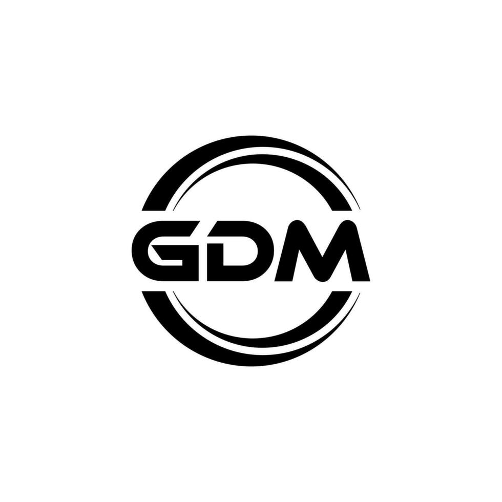 gdm logo ontwerp, inspiratie voor een uniek identiteit. modern elegantie en creatief ontwerp. watermerk uw succes met de opvallend deze logo. vector