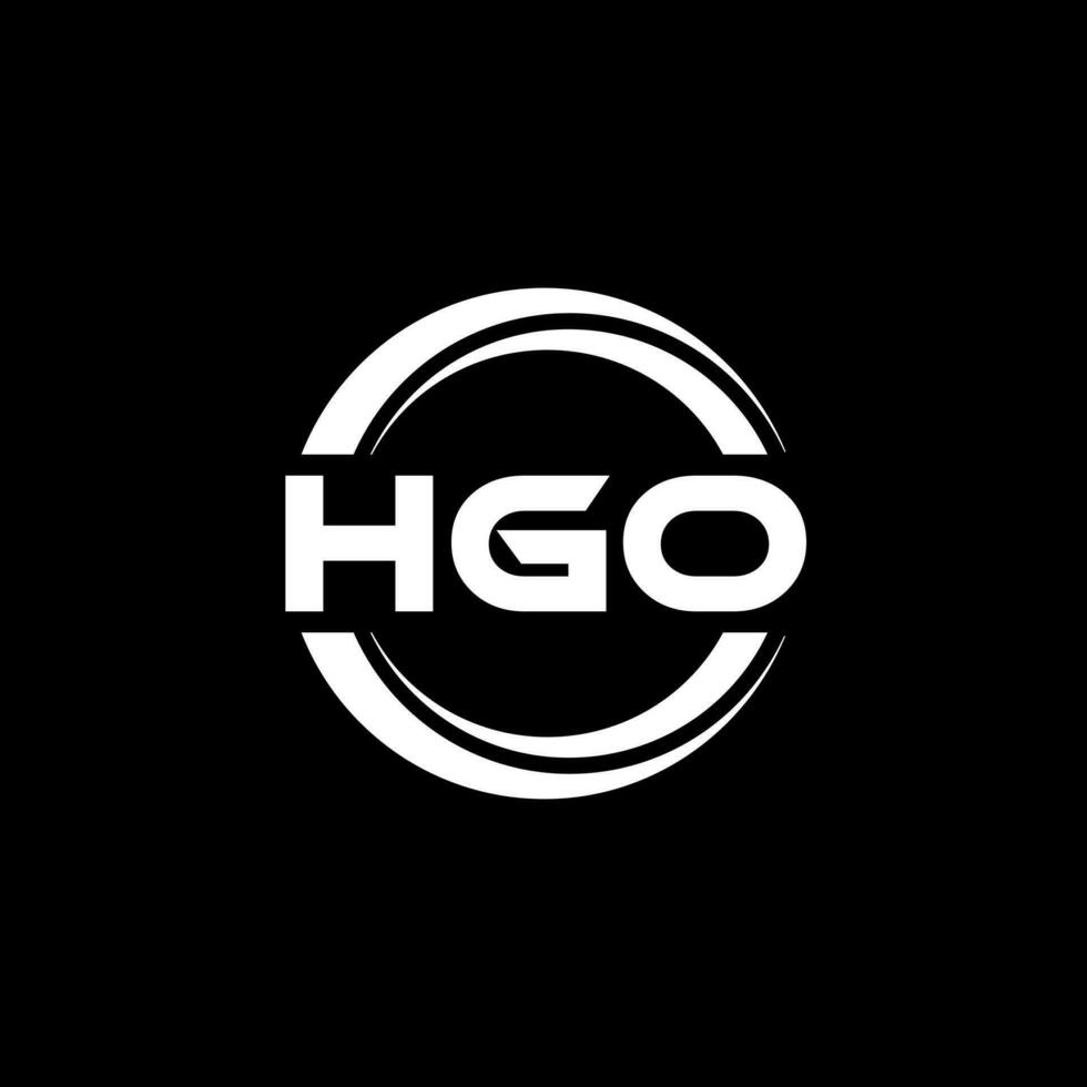 hgo logo ontwerp, inspiratie voor een uniek identiteit. modern elegantie en creatief ontwerp. watermerk uw succes met de opvallend deze logo. vector