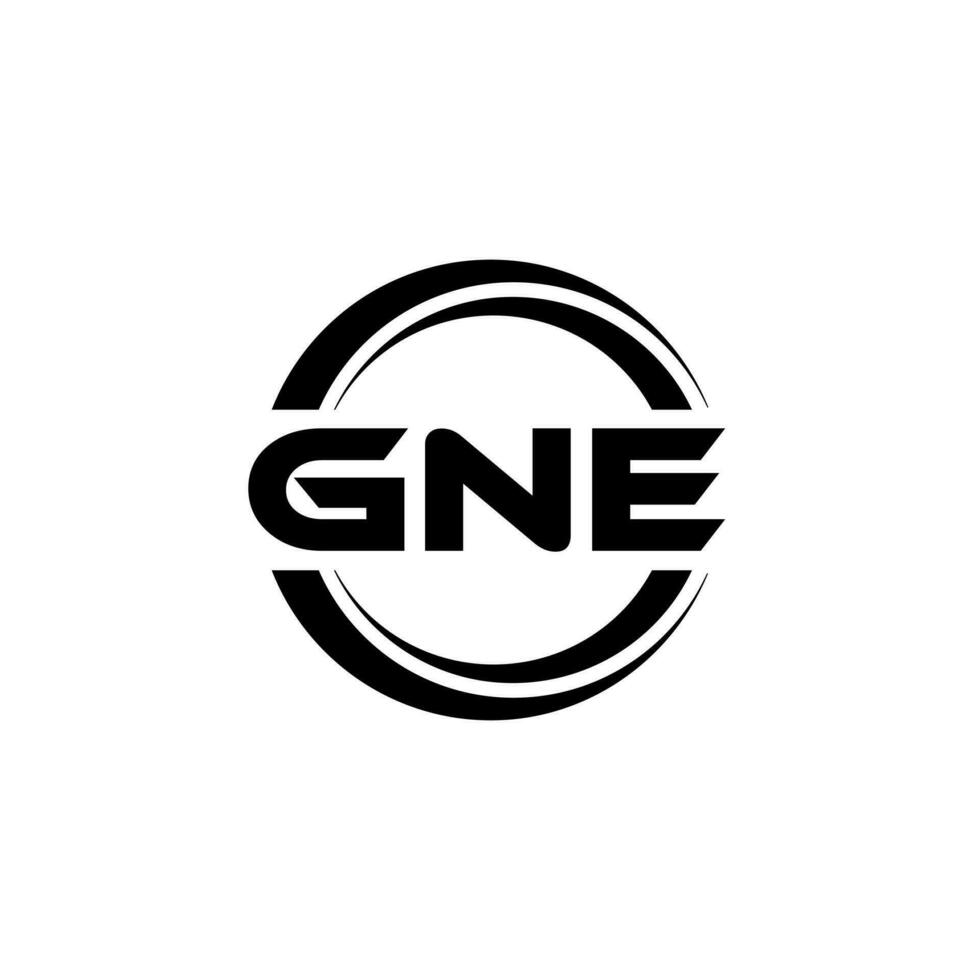 gne logo ontwerp, inspiratie voor een uniek identiteit. modern elegantie en creatief ontwerp. watermerk uw succes met de opvallend deze logo. vector