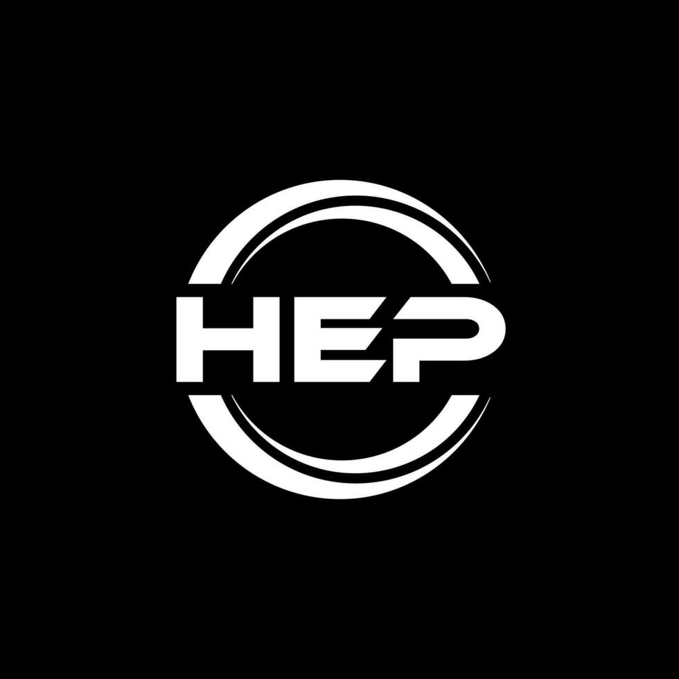 hep logo ontwerp, inspiratie voor een uniek identiteit. modern elegantie en creatief ontwerp. watermerk uw succes met de opvallend deze logo. vector