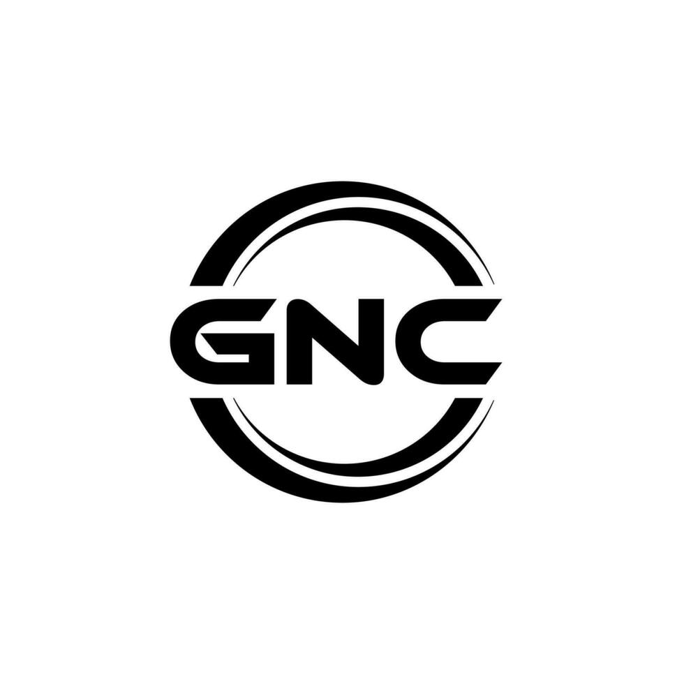 gnc logo ontwerp, inspiratie voor een uniek identiteit. modern elegantie en creatief ontwerp. watermerk uw succes met de opvallend deze logo. vector