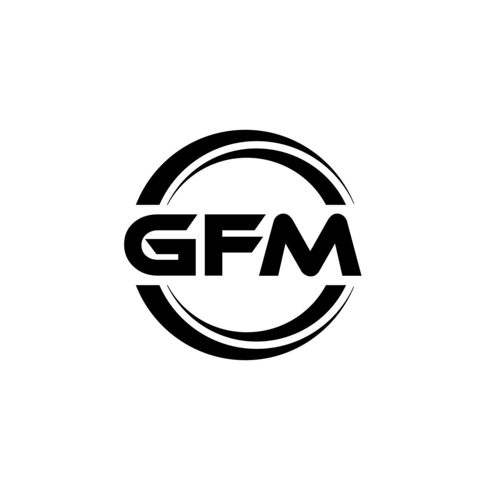 gfm logo ontwerp, inspiratie voor een uniek identiteit. modern elegantie en creatief ontwerp. watermerk uw succes met de opvallend deze logo. vector