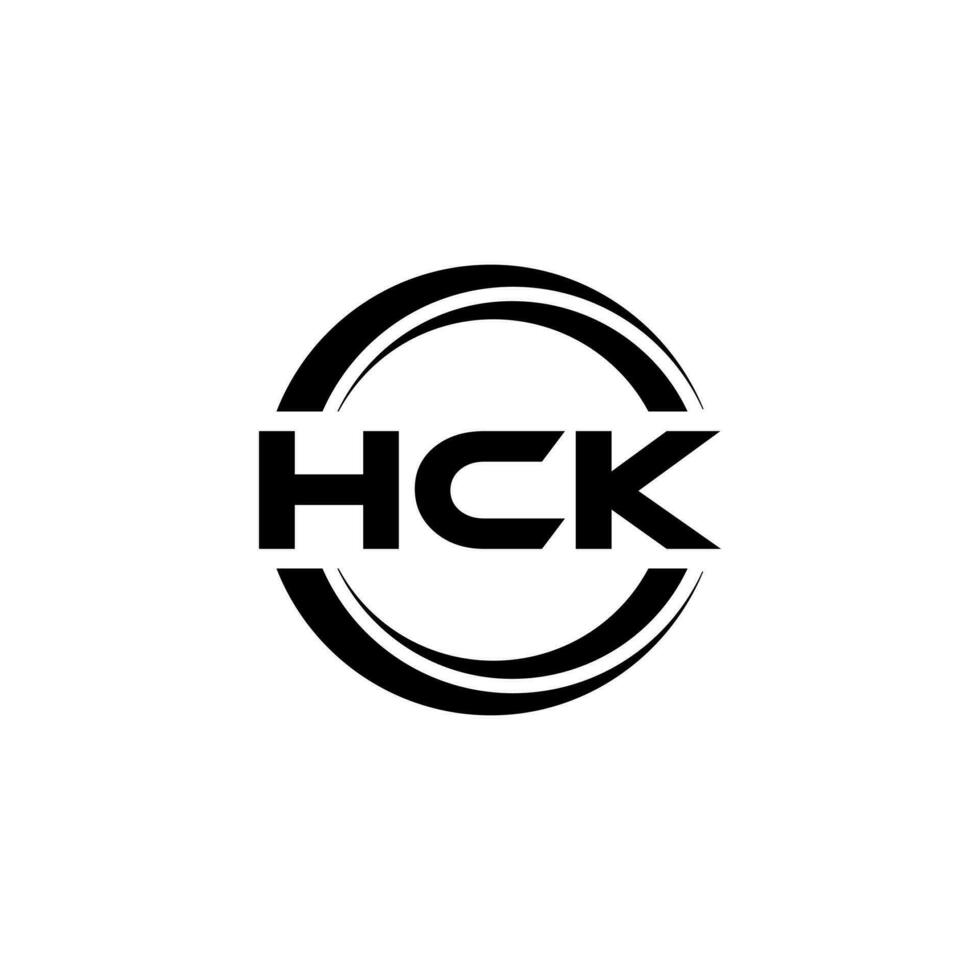 hck logo ontwerp, inspiratie voor een uniek identiteit. modern elegantie en creatief ontwerp. watermerk uw succes met de opvallend deze logo. vector