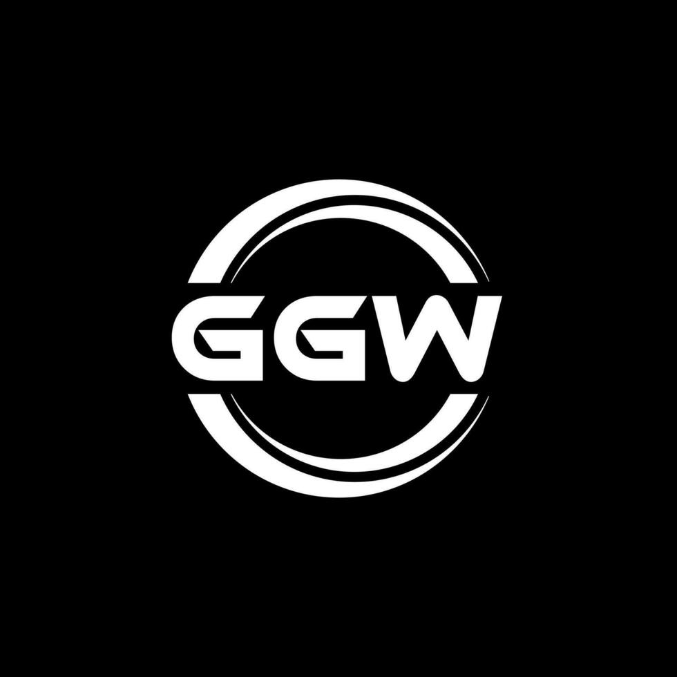 ggw logo ontwerp, inspiratie voor een uniek identiteit. modern elegantie en creatief ontwerp. watermerk uw succes met de opvallend deze logo. vector