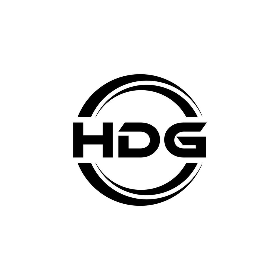 hdg logo ontwerp, inspiratie voor een uniek identiteit. modern elegantie en creatief ontwerp. watermerk uw succes met de opvallend deze logo. vector