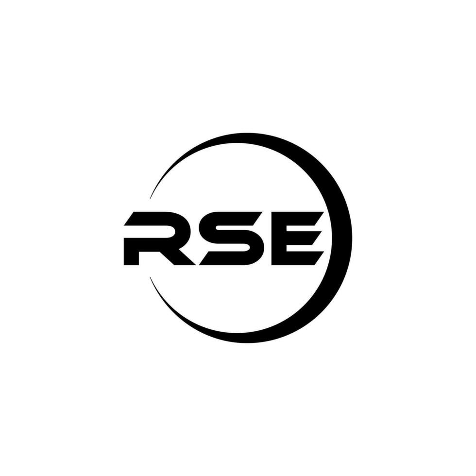 rse brief logo ontwerp in illustratie. vector logo, schoonschrift ontwerpen voor logo, poster, uitnodiging, enz.