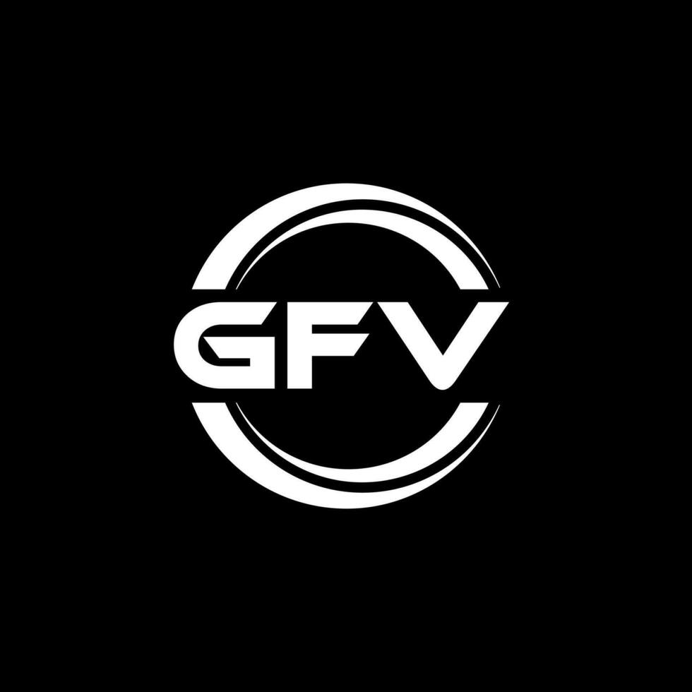 gfv logo ontwerp, inspiratie voor een uniek identiteit. modern elegantie en creatief ontwerp. watermerk uw succes met de opvallend deze logo. vector