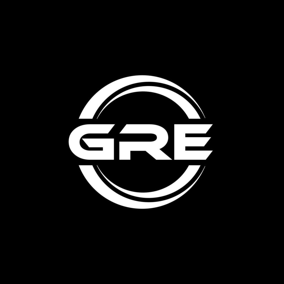 gre logo ontwerp, inspiratie voor een uniek identiteit. modern elegantie en creatief ontwerp. watermerk uw succes met de opvallend deze logo. vector