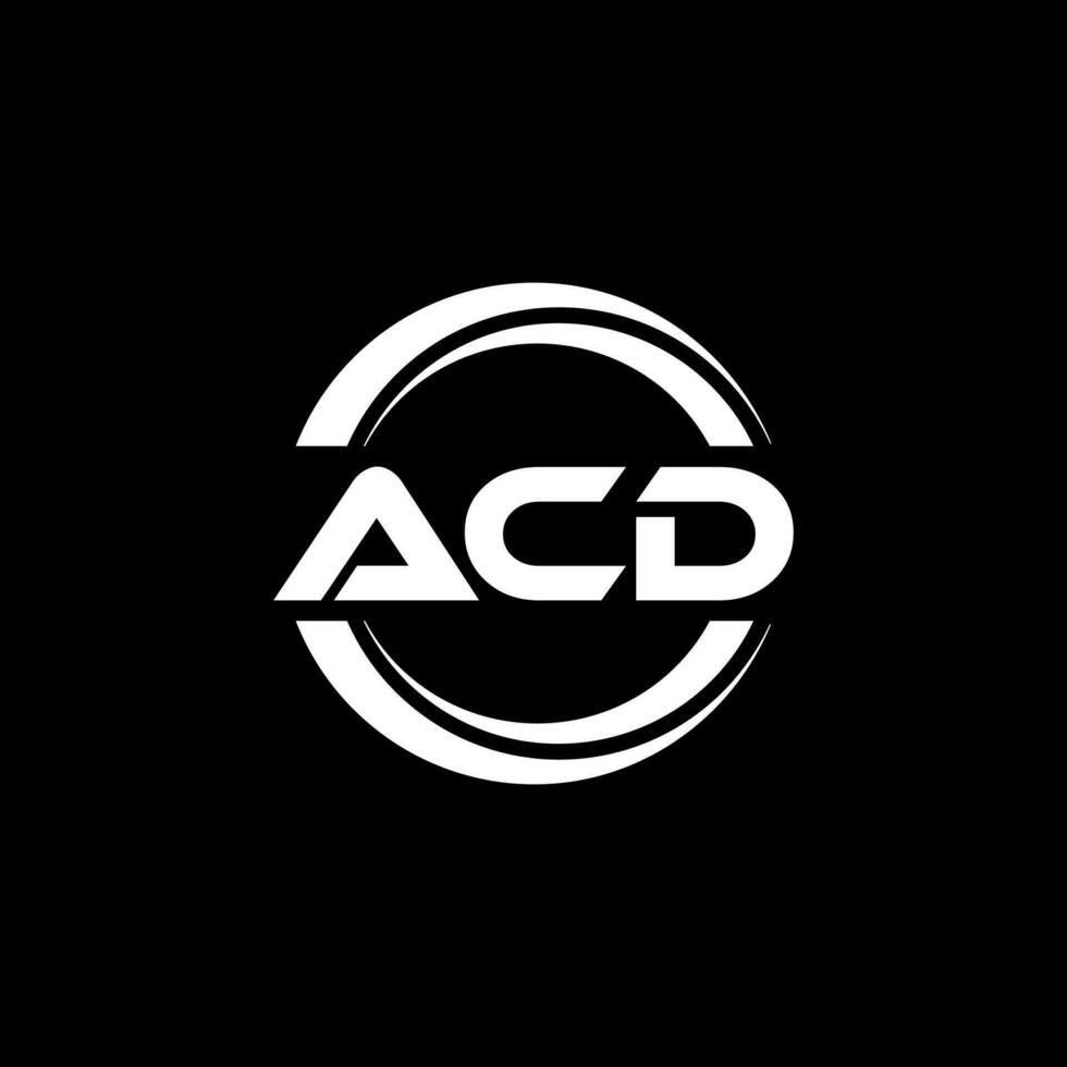 acd logo ontwerp, inspiratie voor een uniek identiteit. modern elegantie en creatief ontwerp. watermerk uw succes met de opvallend deze logo. vector