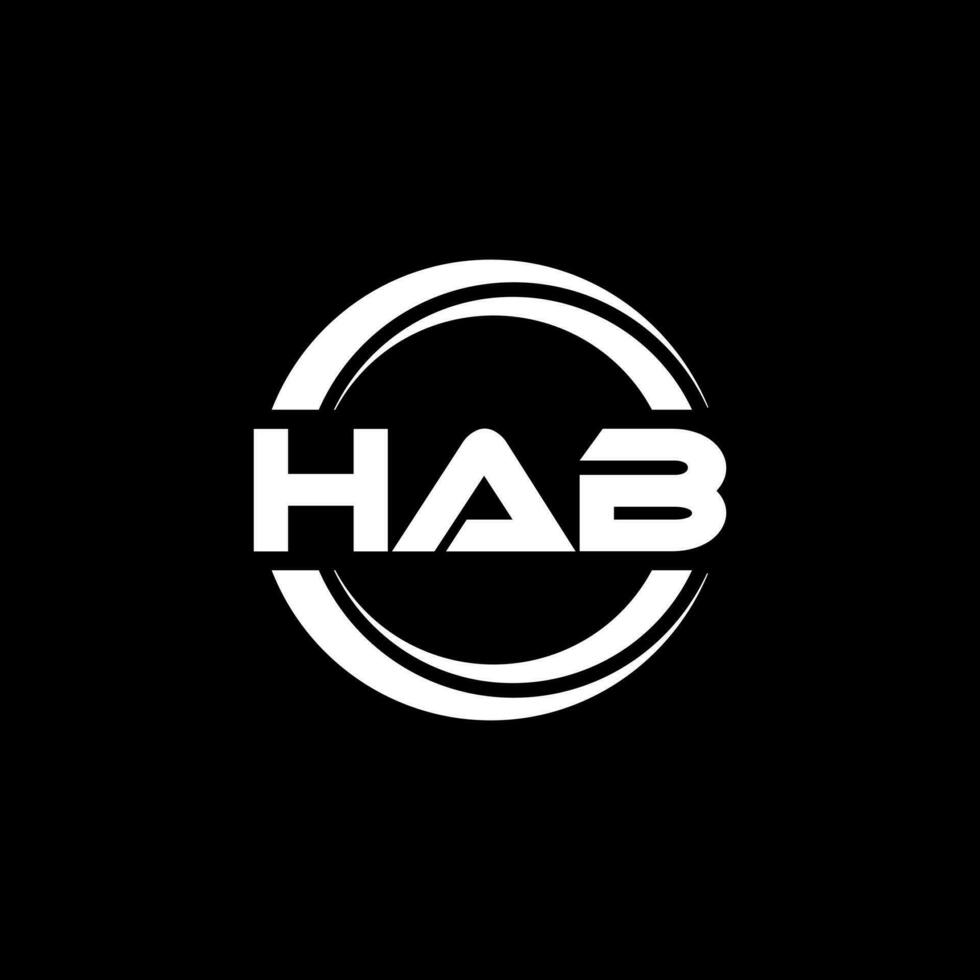 hab logo ontwerp, inspiratie voor een uniek identiteit. modern elegantie en creatief ontwerp. watermerk uw succes met de opvallend deze logo. vector