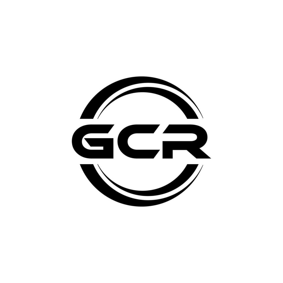 gcr logo ontwerp, inspiratie voor een uniek identiteit. modern elegantie en creatief ontwerp. watermerk uw succes met de opvallend deze logo. vector