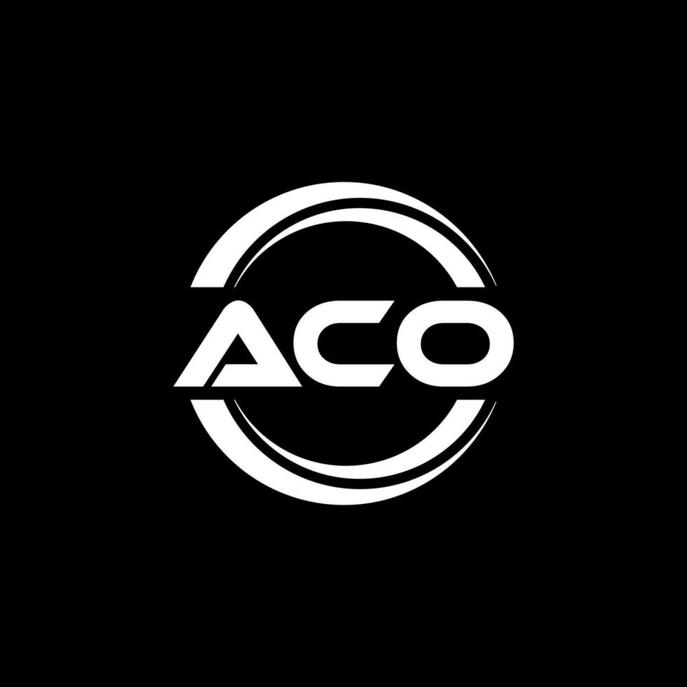 aco logo ontwerp, inspiratie voor een uniek identiteit. modern elegantie en creatief ontwerp. watermerk uw succes met de opvallend deze logo. vector