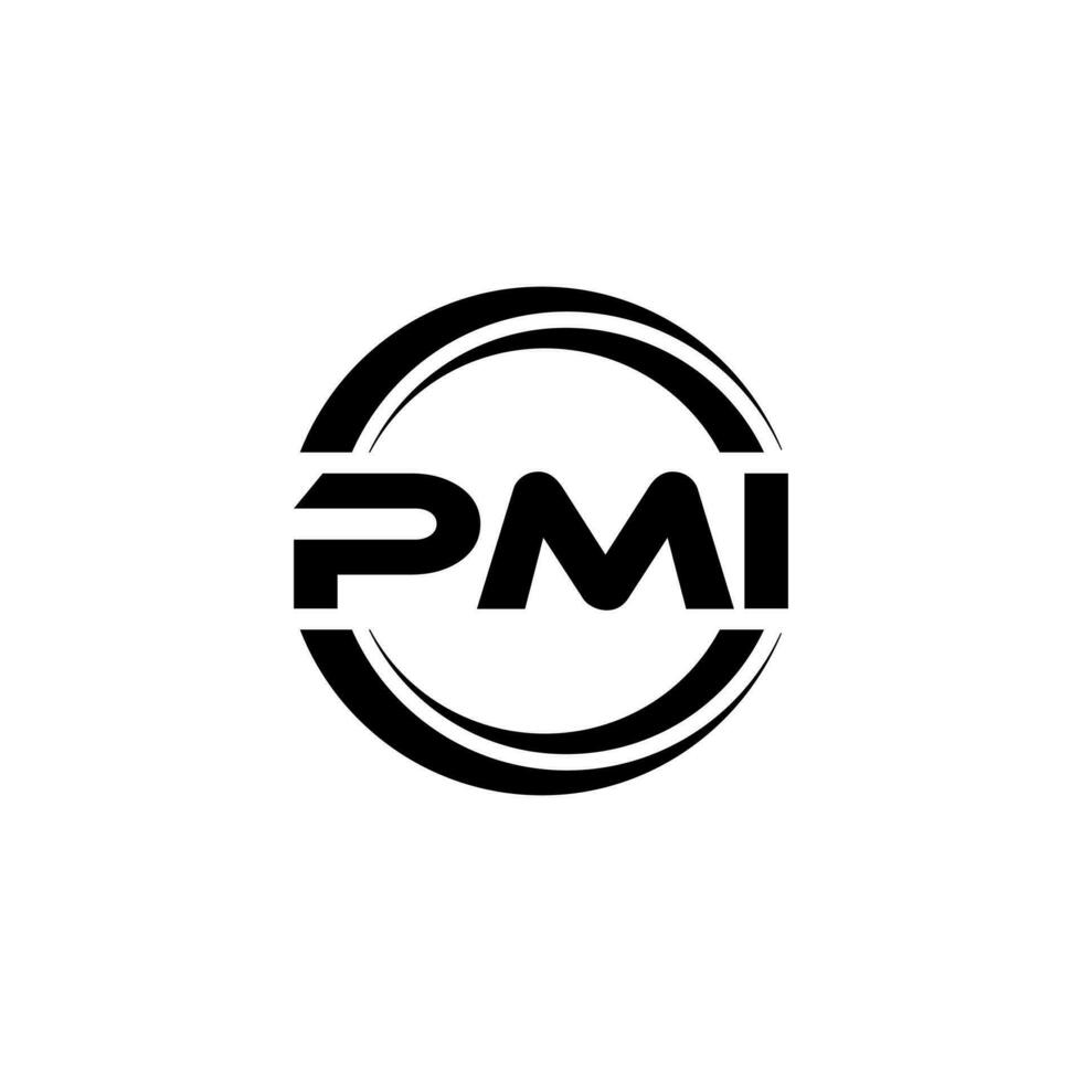 pmi logo ontwerp, inspiratie voor een uniek identiteit. modern elegantie en creatief ontwerp. watermerk uw succes met de opvallend deze logo. vector