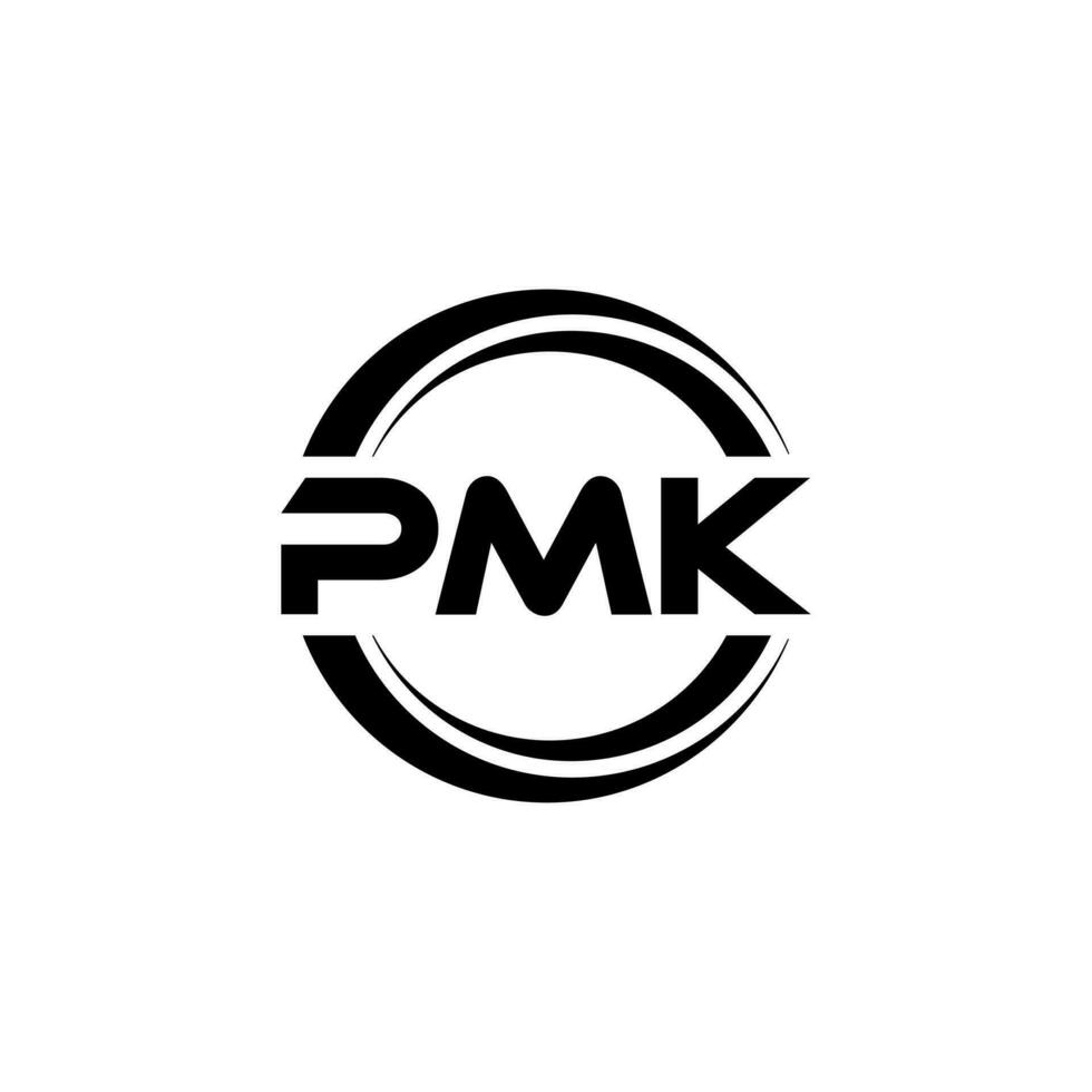 pmk logo ontwerp, inspiratie voor een uniek identiteit. modern elegantie en creatief ontwerp. watermerk uw succes met de opvallend deze logo. vector