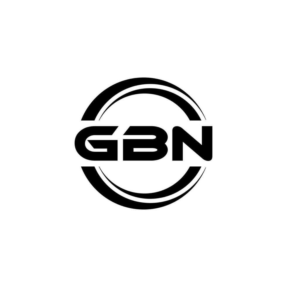 gbn logo ontwerp, inspiratie voor een uniek identiteit. modern elegantie en creatief ontwerp. watermerk uw succes met de opvallend deze logo. vector