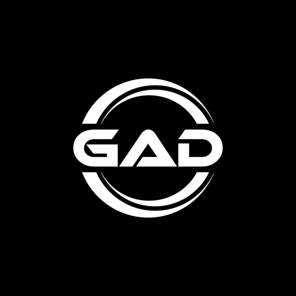 gad logo ontwerp, inspiratie voor een uniek identiteit. modern elegantie en creatief ontwerp. watermerk uw succes met de opvallend deze logo. vector