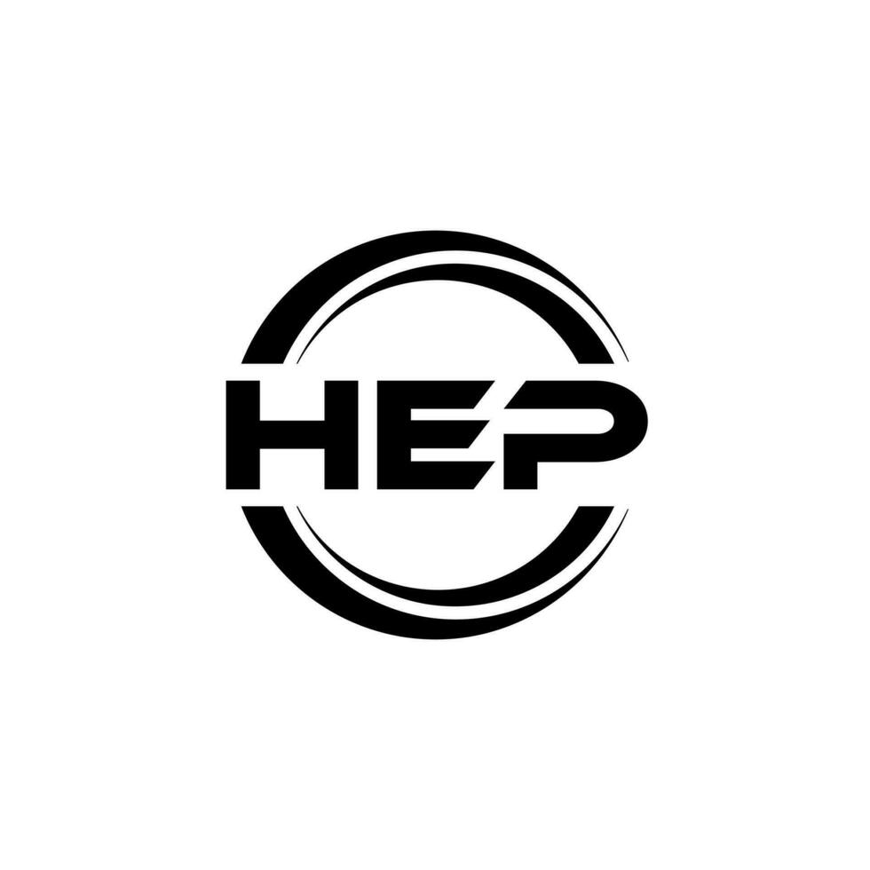 hep logo ontwerp, inspiratie voor een uniek identiteit. modern elegantie en creatief ontwerp. watermerk uw succes met de opvallend deze logo. vector