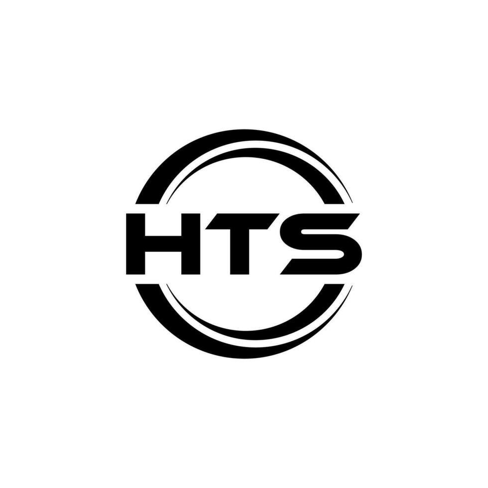 hts logo ontwerp, inspiratie voor een uniek identiteit. modern elegantie en creatief ontwerp. watermerk uw succes met de opvallend deze logo. vector