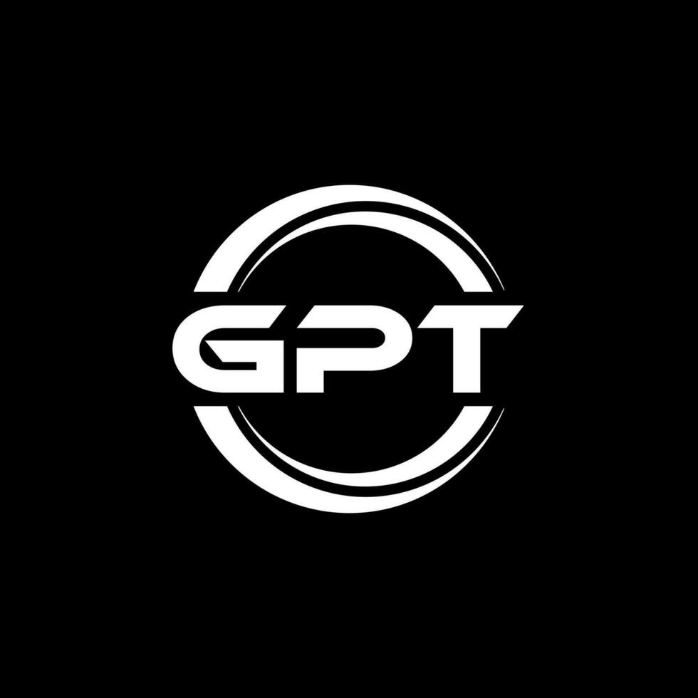 gpt logo ontwerp, inspiratie voor een uniek identiteit. modern elegantie en creatief ontwerp. watermerk uw succes met de opvallend deze logo. vector