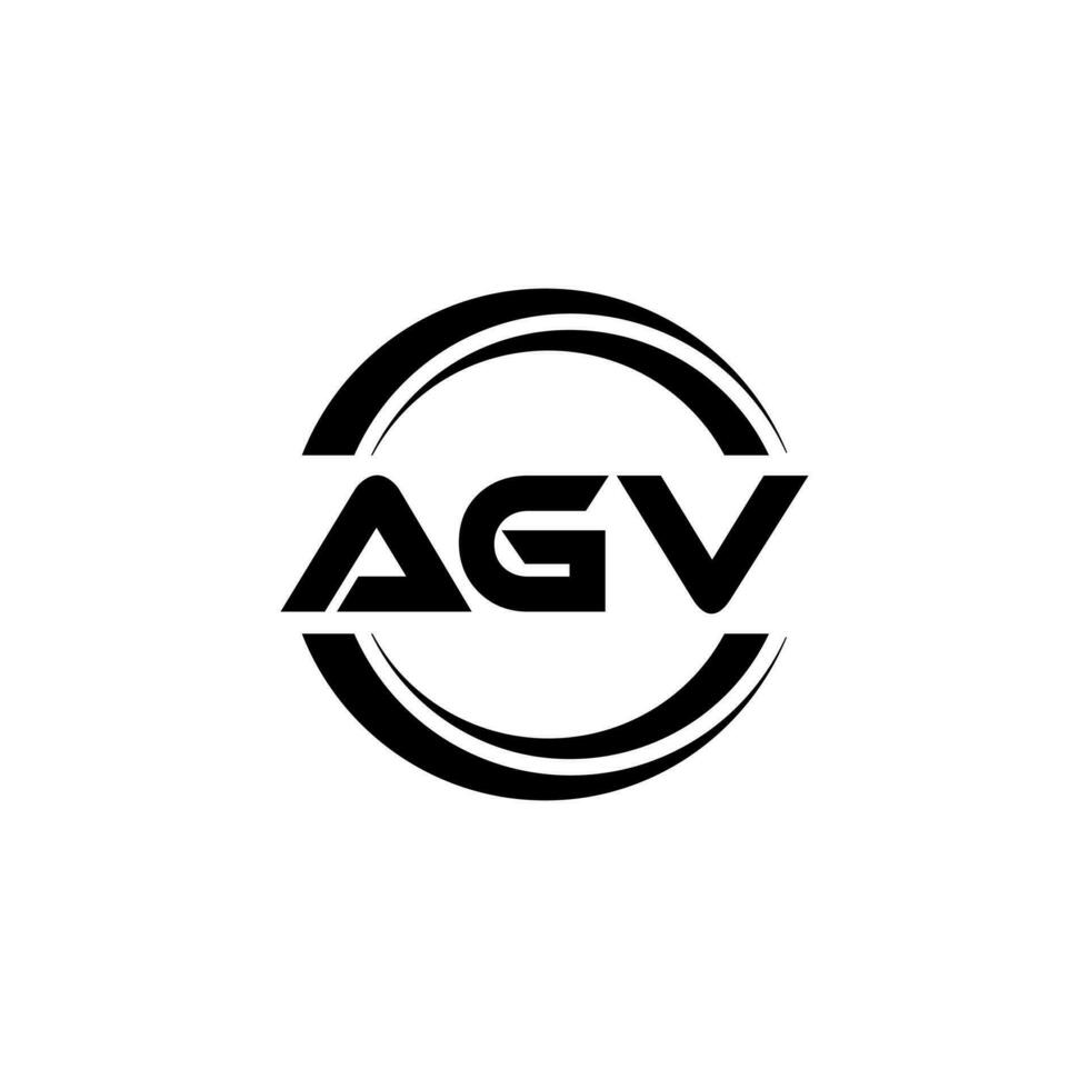 agv logo ontwerp, inspiratie voor een uniek identiteit. modern elegantie en creatief ontwerp. watermerk uw succes met de opvallend deze logo. vector