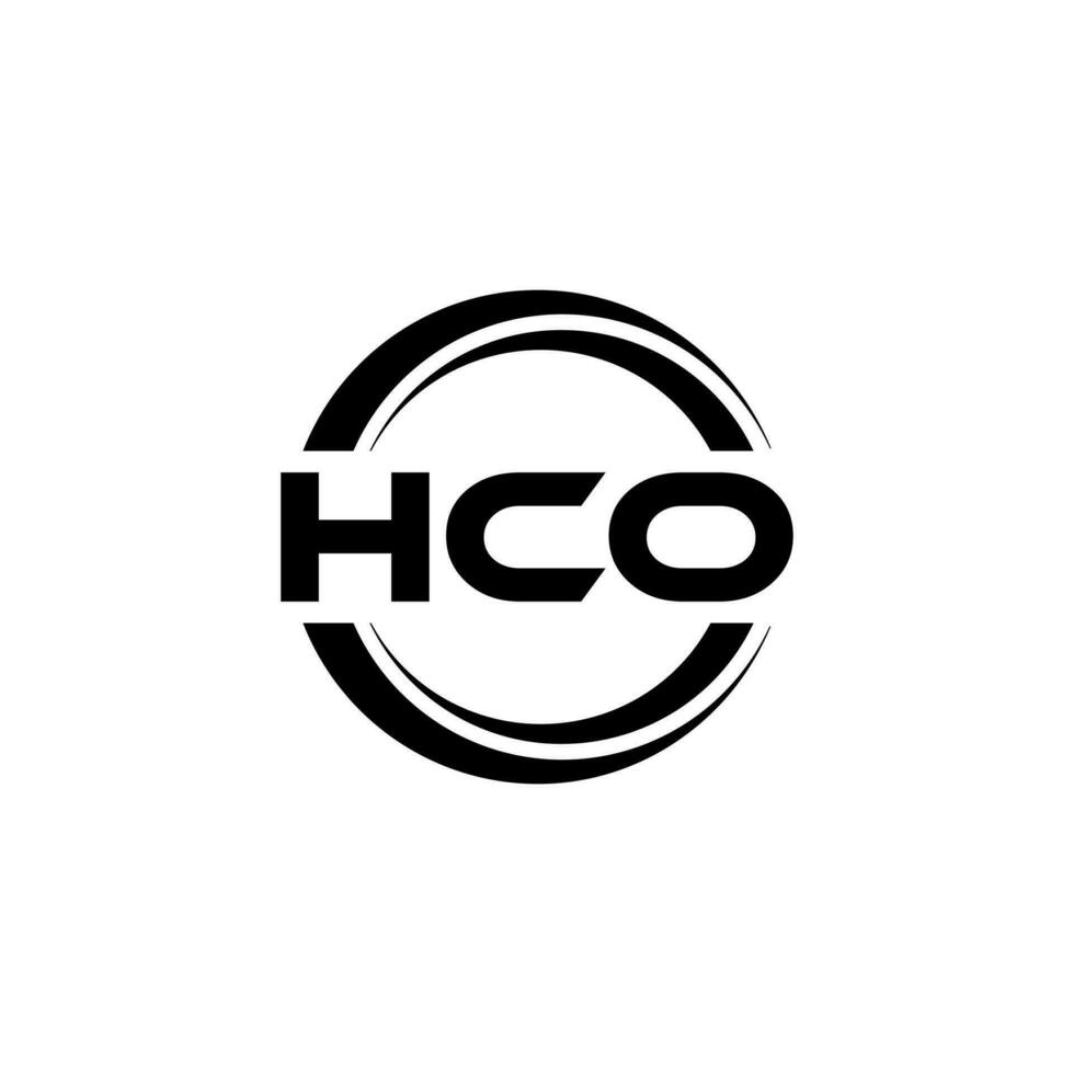 hco logo ontwerp, inspiratie voor een uniek identiteit. modern elegantie en creatief ontwerp. watermerk uw succes met de opvallend deze logo. vector