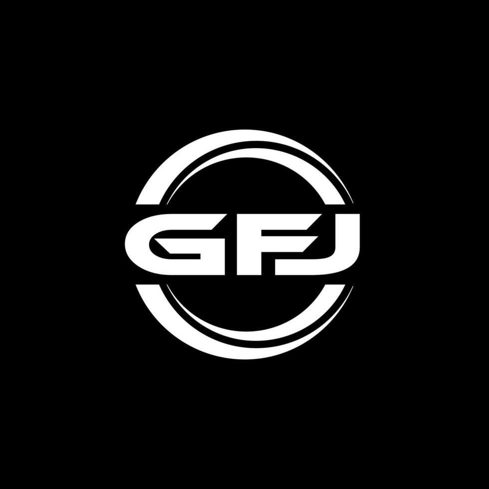 gfj logo ontwerp, inspiratie voor een uniek identiteit. modern elegantie en creatief ontwerp. watermerk uw succes met de opvallend deze logo. vector