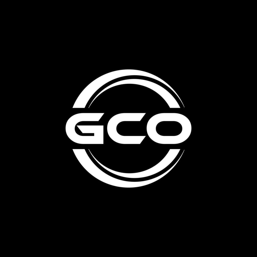 gco logo ontwerp, inspiratie voor een uniek identiteit. modern elegantie en creatief ontwerp. watermerk uw succes met de opvallend deze logo. vector