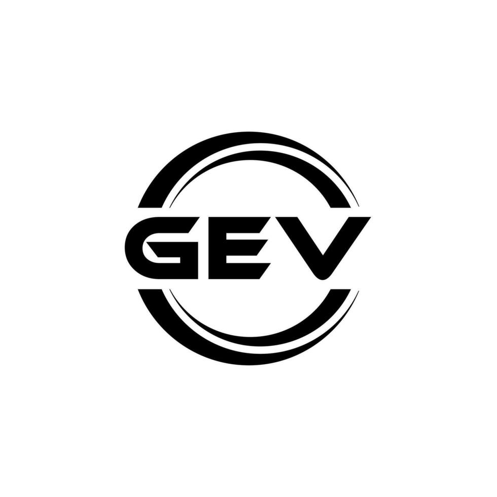 gev logo ontwerp, inspiratie voor een uniek identiteit. modern elegantie en creatief ontwerp. watermerk uw succes met de opvallend deze logo. vector