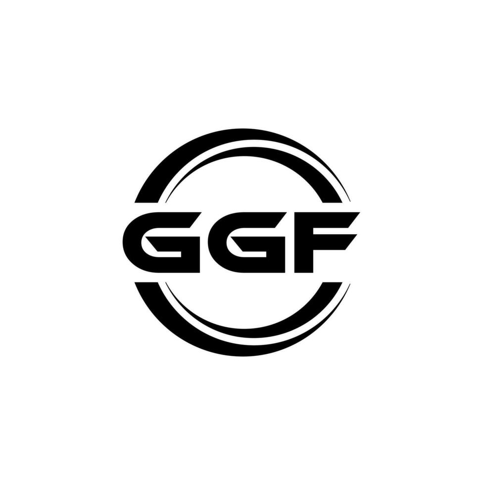 ggf logo ontwerp, inspiratie voor een uniek identiteit. modern elegantie en creatief ontwerp. watermerk uw succes met de opvallend deze logo. vector