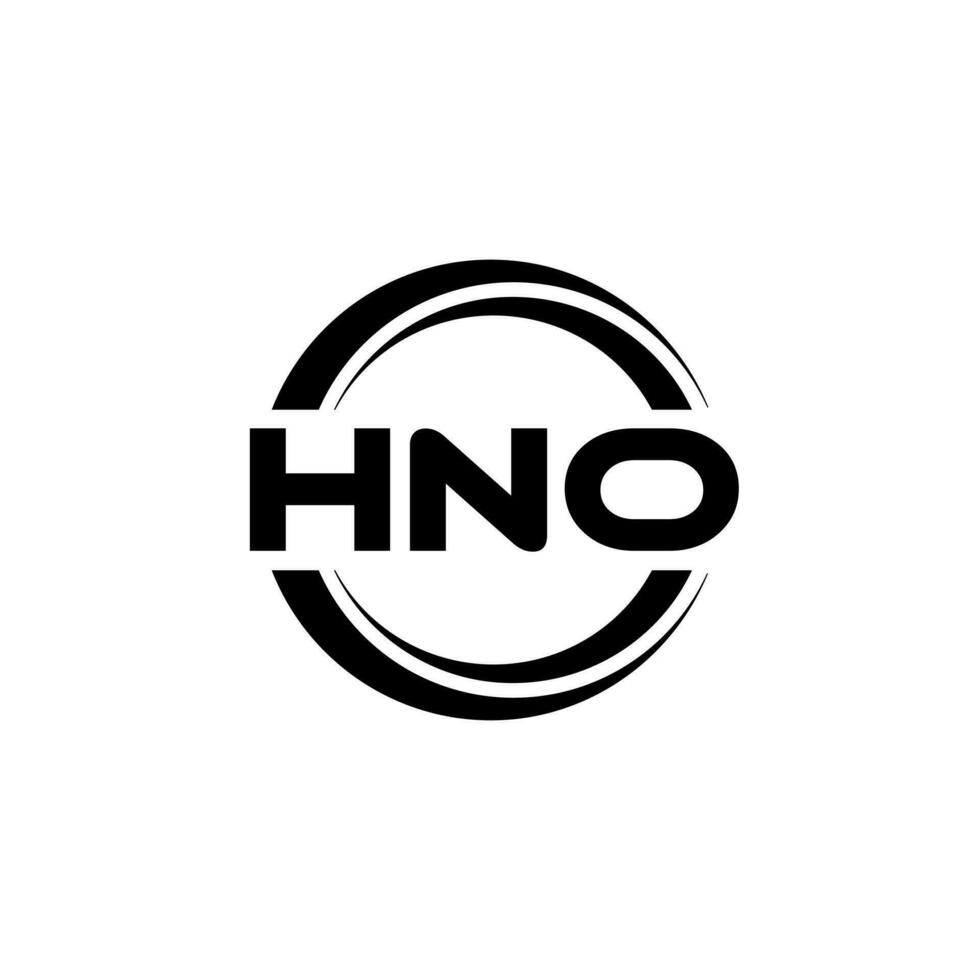 hno logo ontwerp, inspiratie voor een uniek identiteit. modern elegantie en creatief ontwerp. watermerk uw succes met de opvallend deze logo. vector