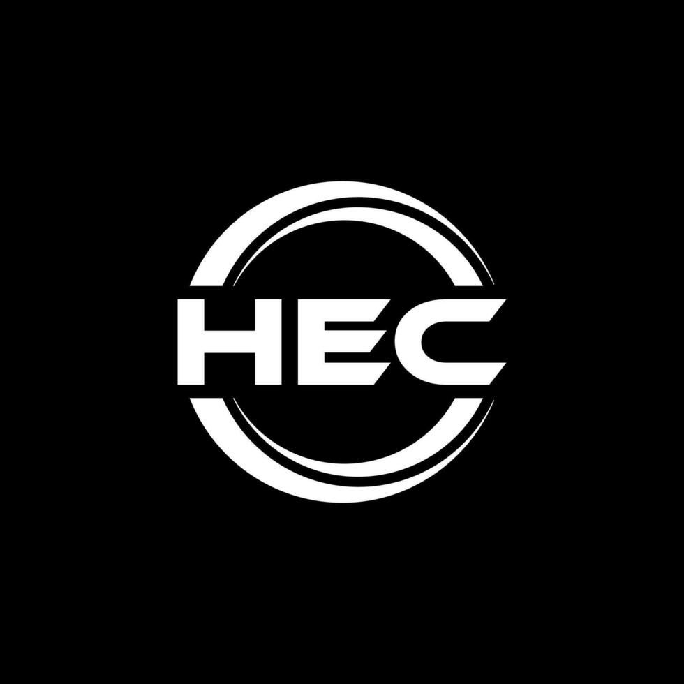 hec logo ontwerp, inspiratie voor een uniek identiteit. modern elegantie en creatief ontwerp. watermerk uw succes met de opvallend deze logo. vector