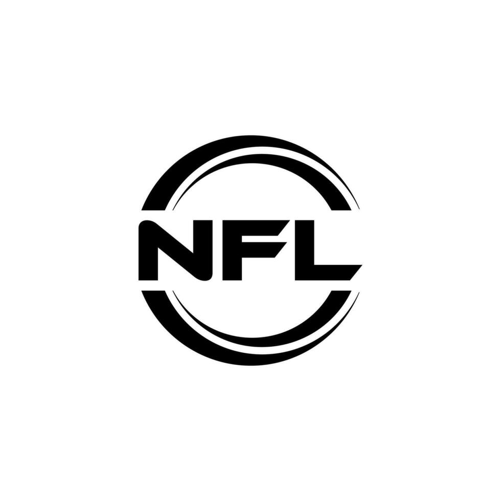 nfl logo ontwerp, inspiratie voor een uniek identiteit. modern elegantie en creatief ontwerp. watermerk uw succes met de opvallend deze logo. vector