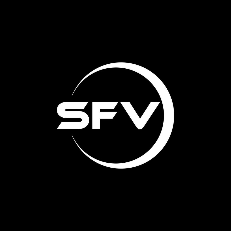 sfv logo ontwerp, inspiratie voor een uniek identiteit. modern elegantie en creatief ontwerp. watermerk uw succes met de opvallend deze logo. vector