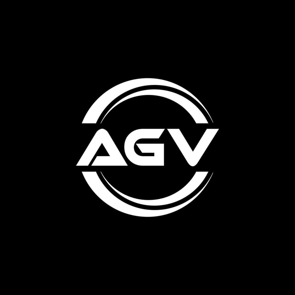 agv logo ontwerp, inspiratie voor een uniek identiteit. modern elegantie en creatief ontwerp. watermerk uw succes met de opvallend deze logo. vector