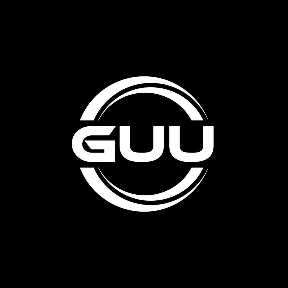guu logo ontwerp, inspiratie voor een uniek identiteit. modern elegantie en creatief ontwerp. watermerk uw succes met de opvallend deze logo. vector