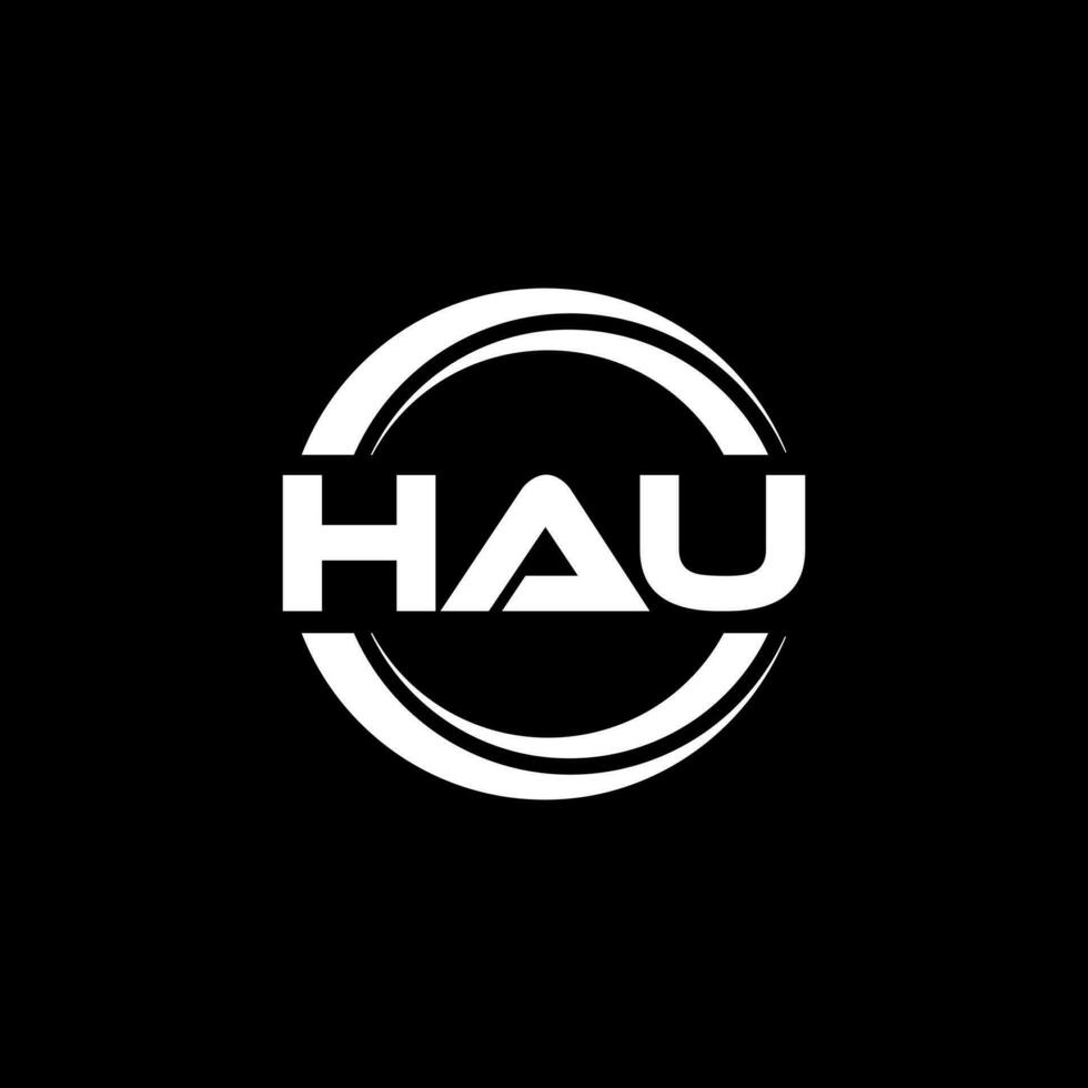 hau logo ontwerp, inspiratie voor een uniek identiteit. modern elegantie en creatief ontwerp. watermerk uw succes met de opvallend deze logo. vector