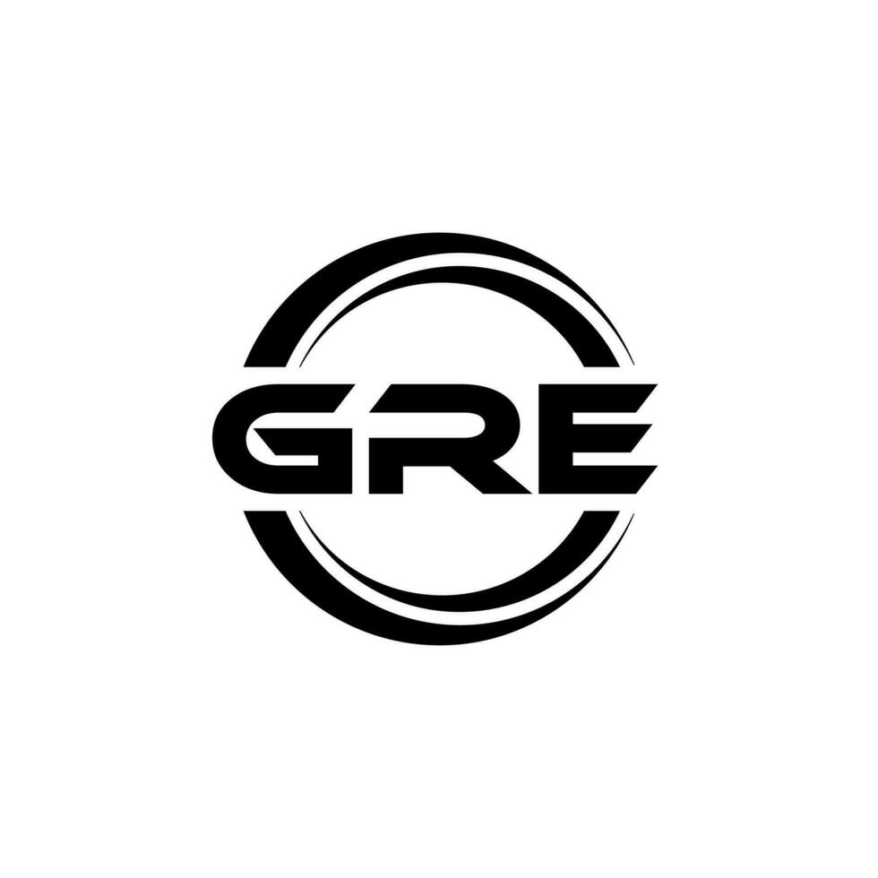 gre logo ontwerp, inspiratie voor een uniek identiteit. modern elegantie en creatief ontwerp. watermerk uw succes met de opvallend deze logo. vector