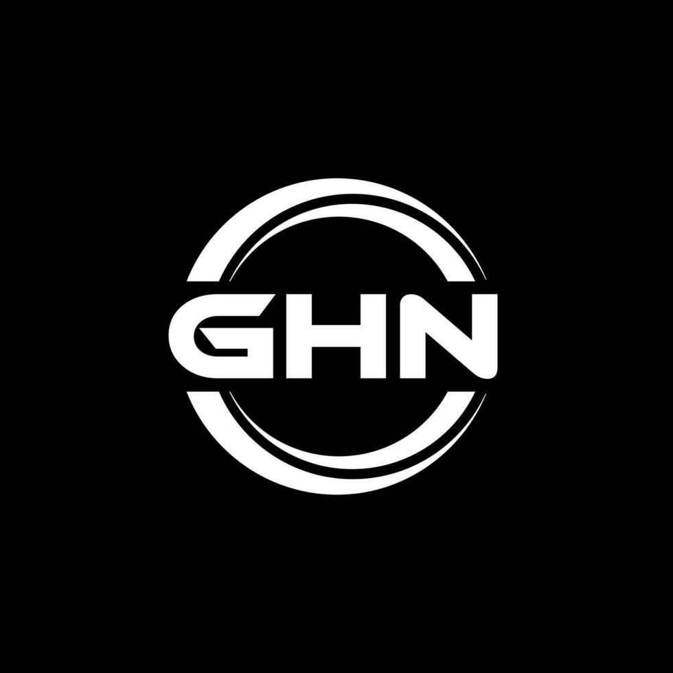 ghn logo ontwerp, inspiratie voor een uniek identiteit. modern elegantie en creatief ontwerp. watermerk uw succes met de opvallend deze logo. vector