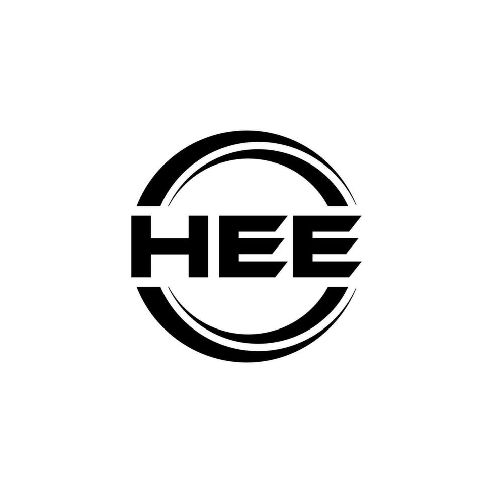 hee logo ontwerp, inspiratie voor een uniek identiteit. modern elegantie en creatief ontwerp. watermerk uw succes met de opvallend deze logo. vector