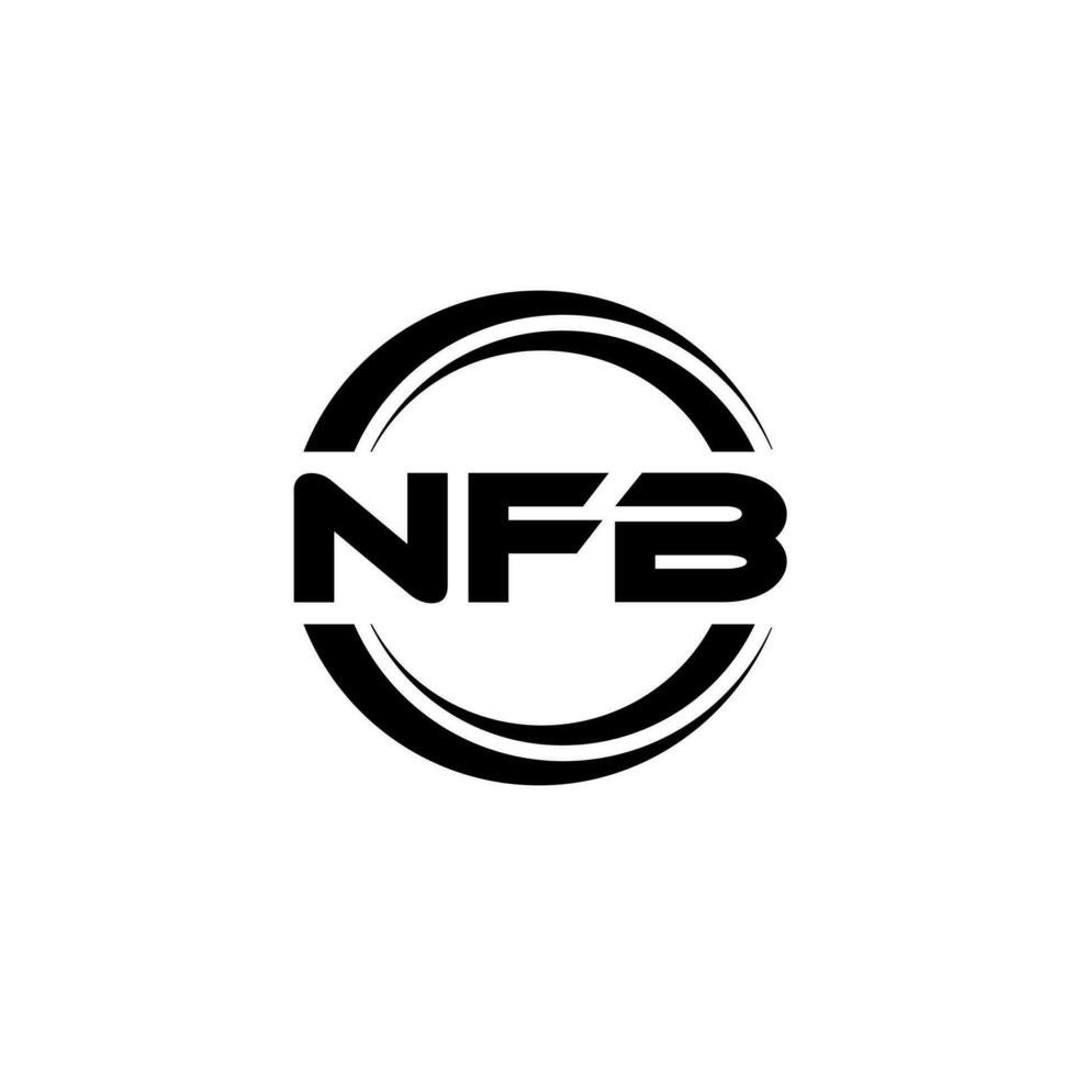 nfb logo ontwerp, inspiratie voor een uniek identiteit. modern elegantie en creatief ontwerp. watermerk uw succes met de opvallend deze logo. vector