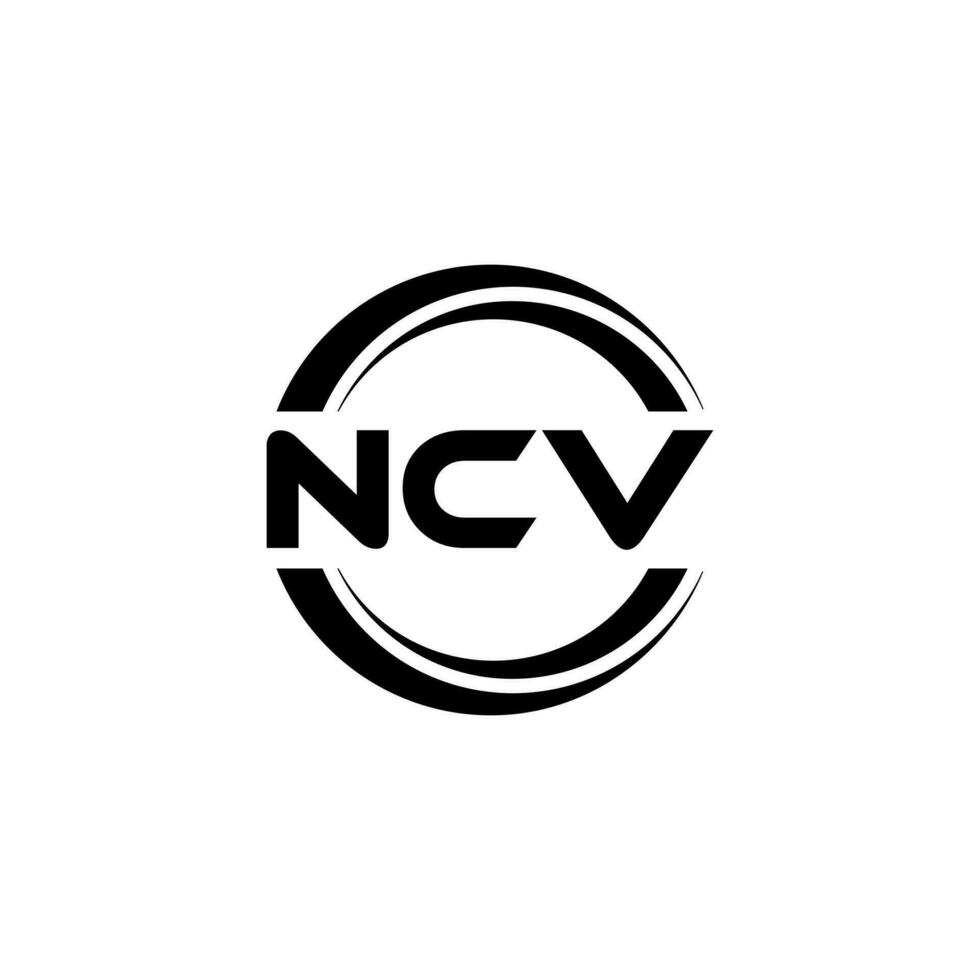 ncv logo ontwerp, inspiratie voor een uniek identiteit. modern elegantie en creatief ontwerp. watermerk uw succes met de opvallend deze logo. vector