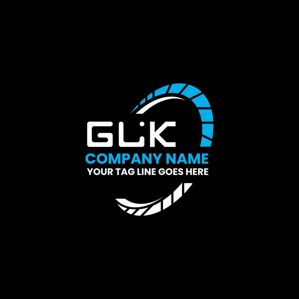 glk brief logo creatief ontwerp met vector grafisch, glk gemakkelijk en modern logo. glk luxueus alfabet ontwerp